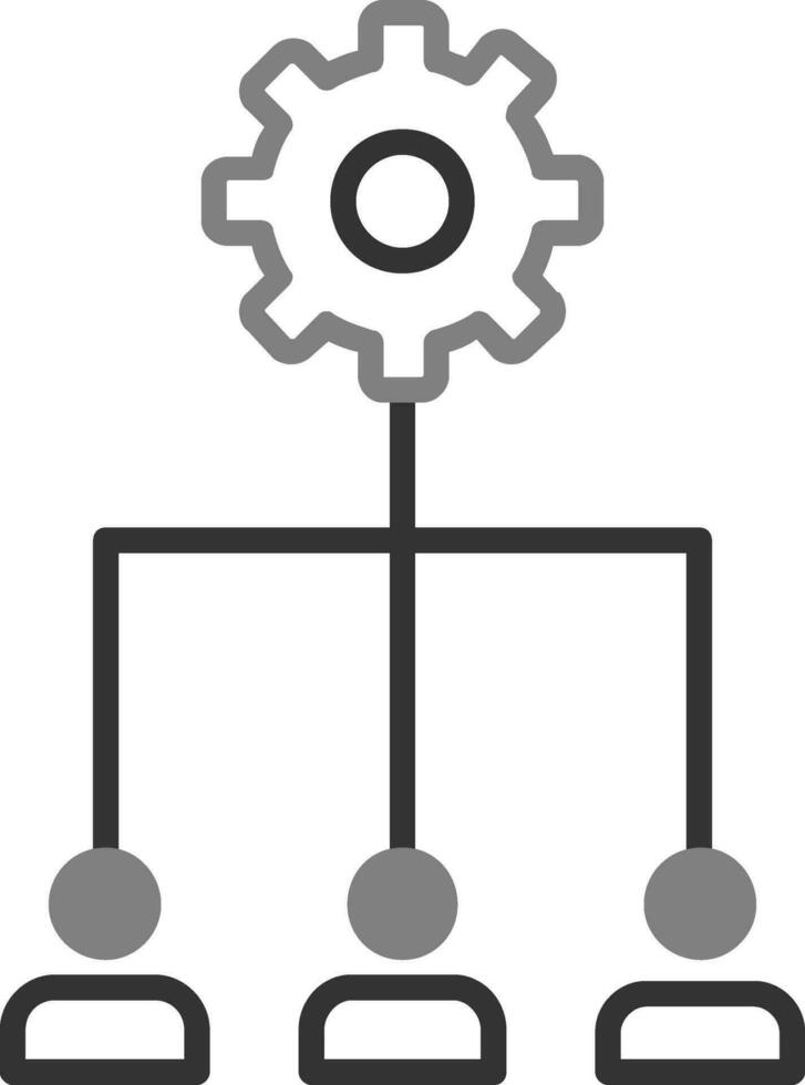 team management vector pictogram