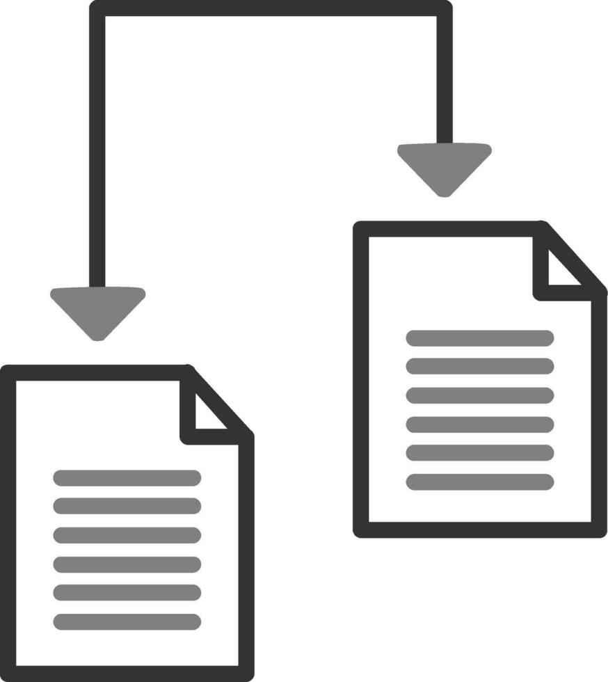 het dossier sharing vector icoon