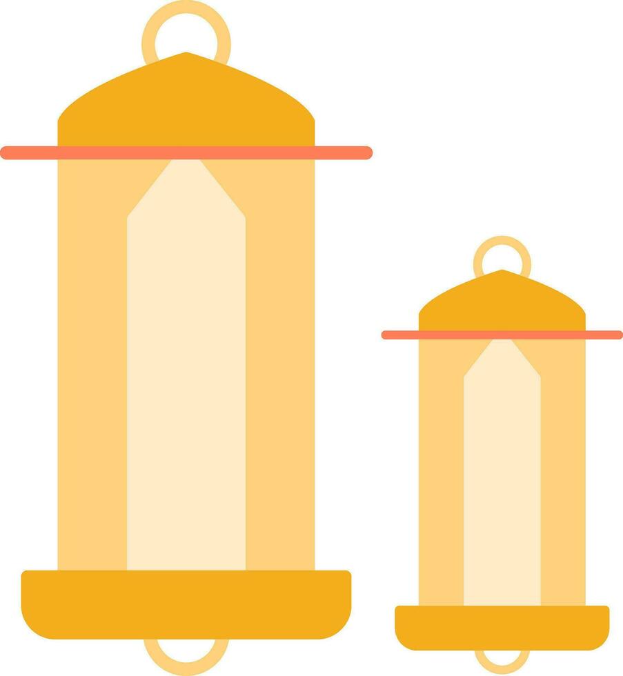 lantaarn plat pictogram vector