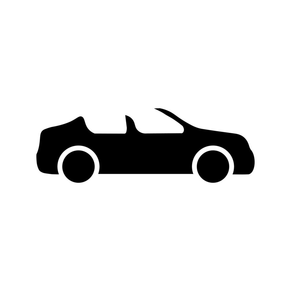 autopictogram in vlakke stijl eenvoudig verkeerspictogram vector