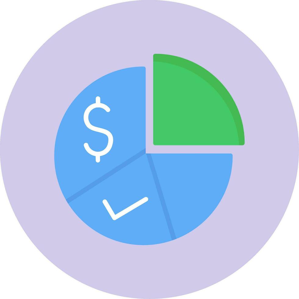 cirkeldiagram vector pictogram