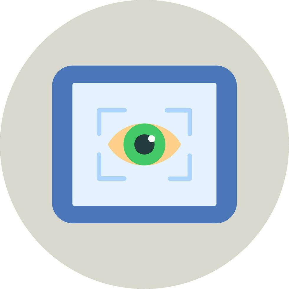 oog scanner vector icoon