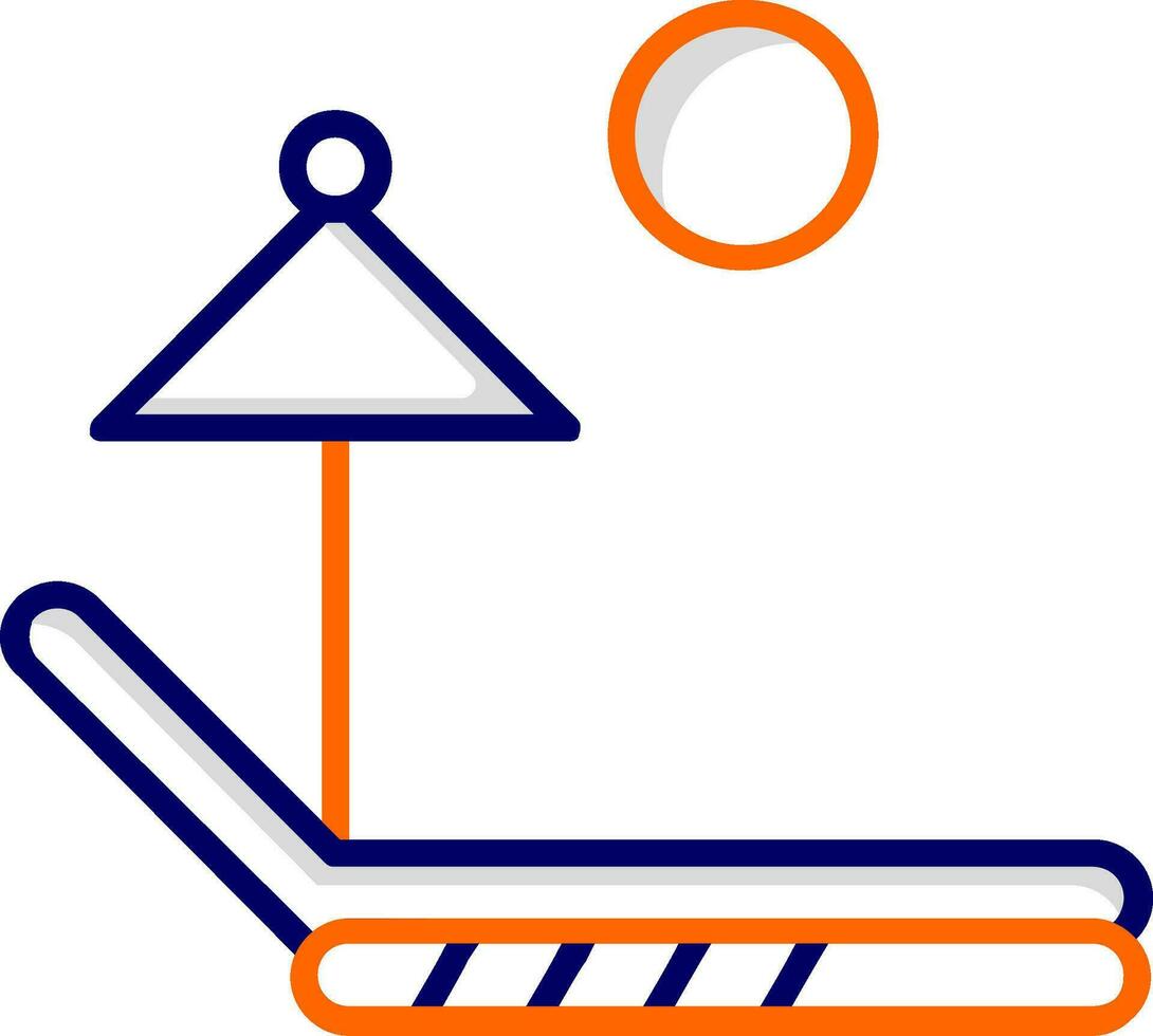 zonnebank vector pictogram