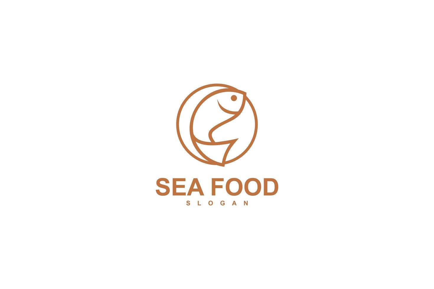 zeevruchten logo sjabloon ontwerp vector pictogram illustratie