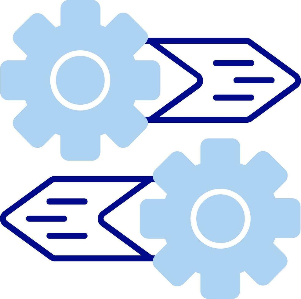 versnellingslijn gevuld pictogram vector