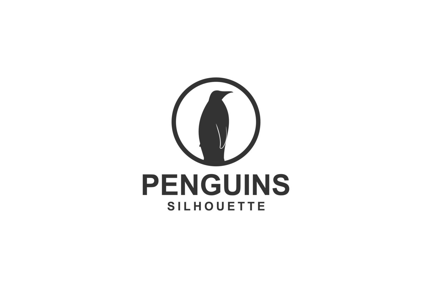 pinguïn logo sjabloon ontwerp vector pictogram illustratie