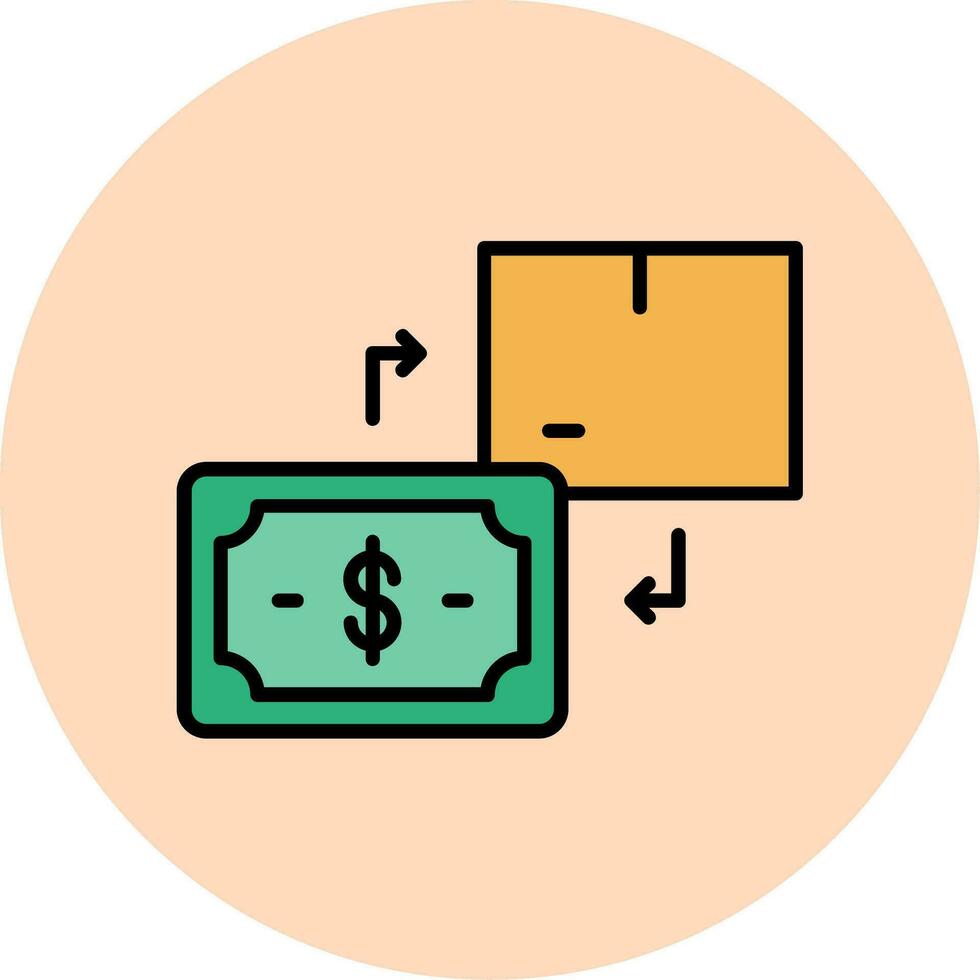 contant geld betaling vector icoon