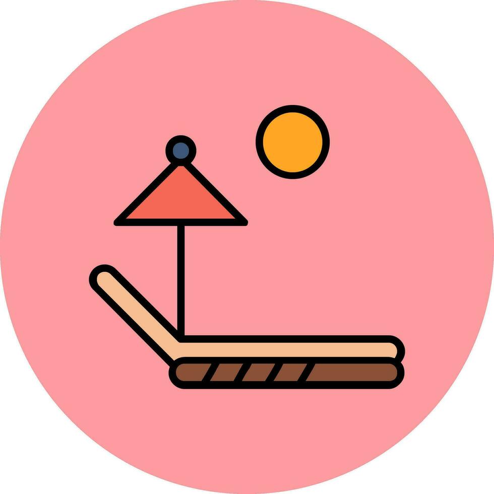 zonnebank vector pictogram