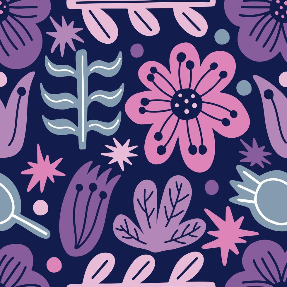 naadloze patroon flower.fashion print van textile.vintage bloemmotief vector