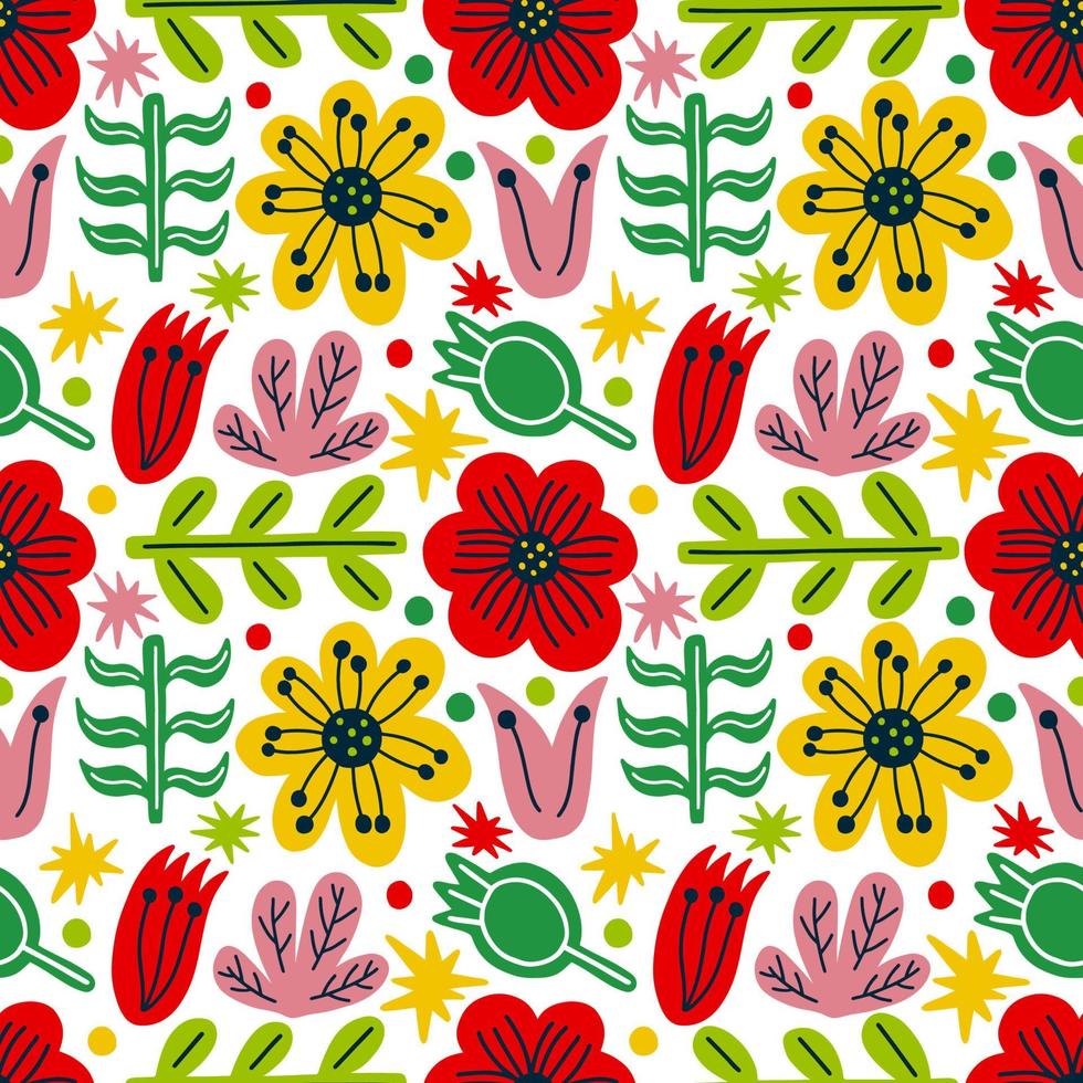 naadloze patroon flower.fashion print van textile.vintage bloemmotief vector