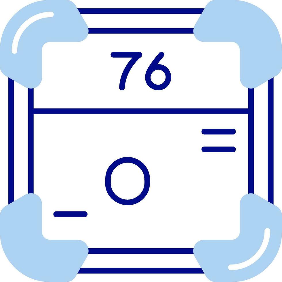 osmium lijn gevulde icoon vector