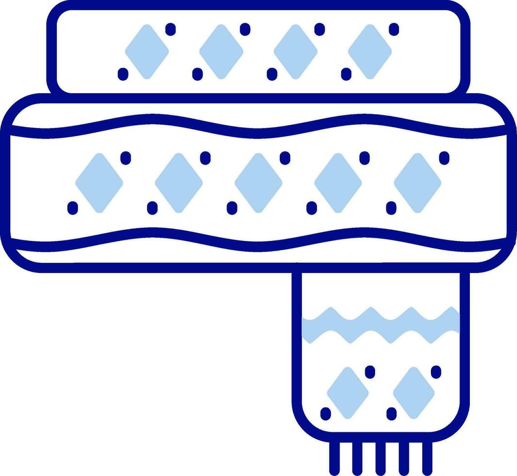 sjaal lijn gevulde icoon vector