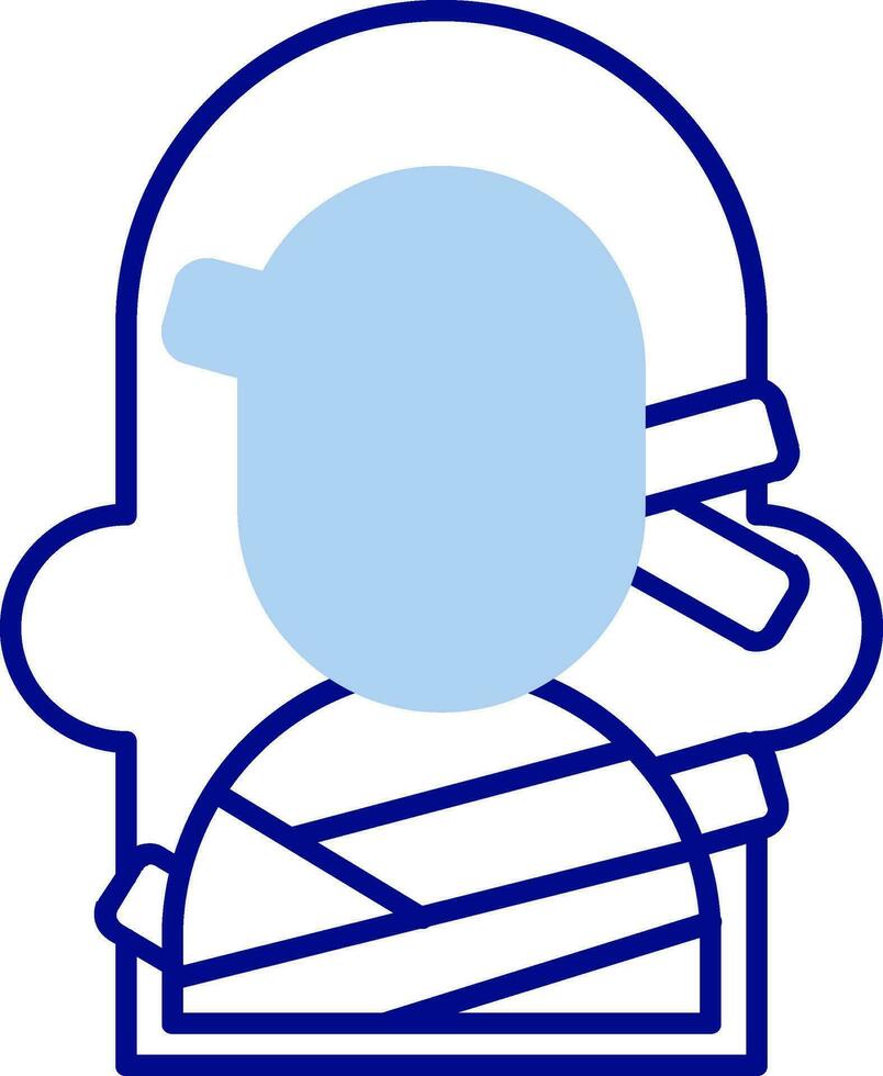 mummie lijn gevuld pictogram vector