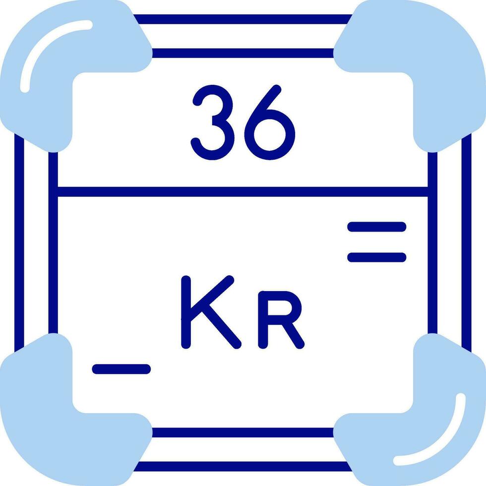 krypton lijn gevulde icoon vector