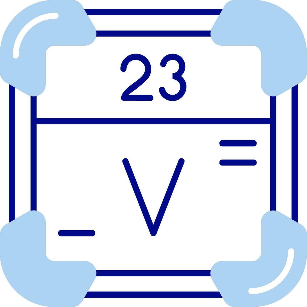 vanadium lijn gevulde icoon vector