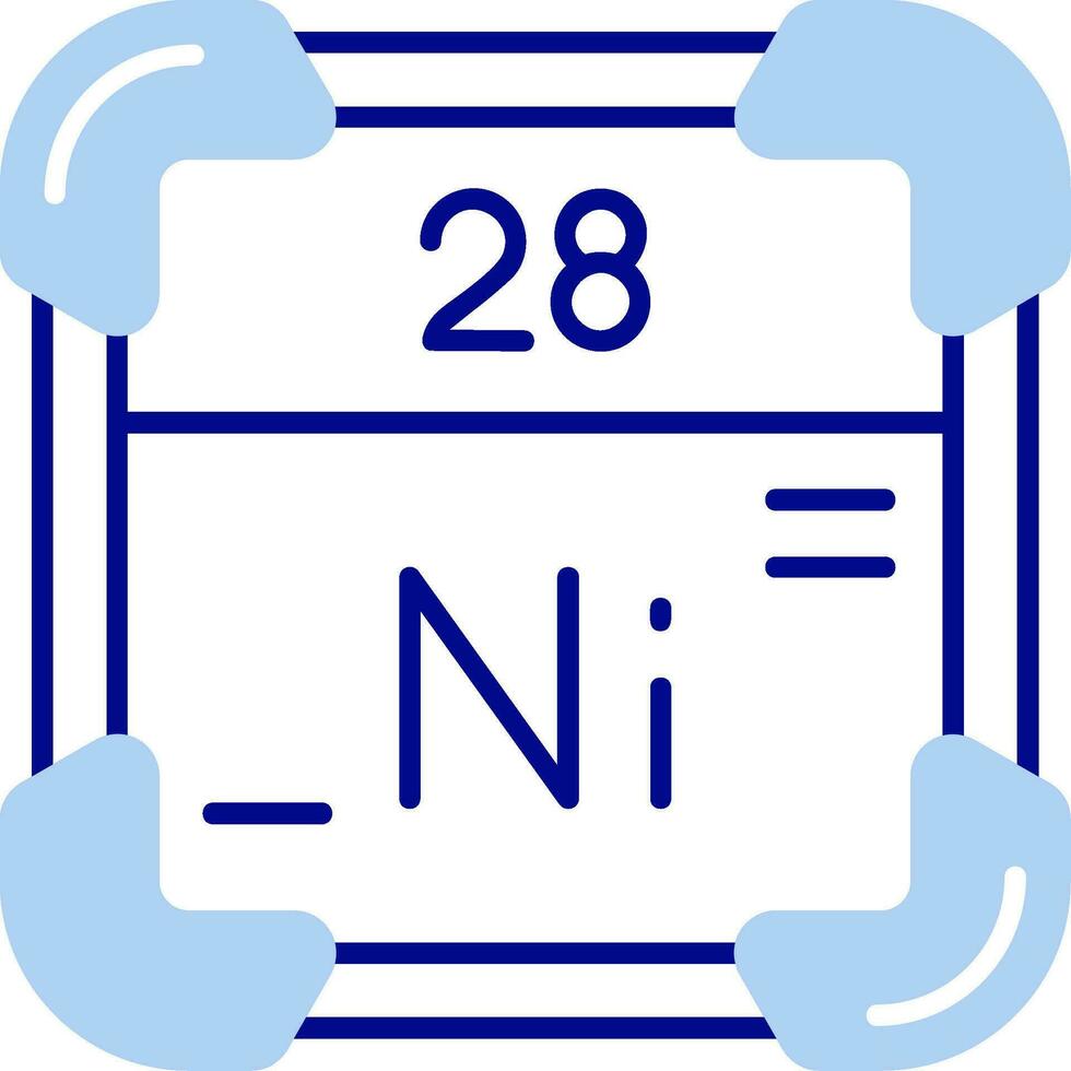 nikkel lijn gevulde icoon vector