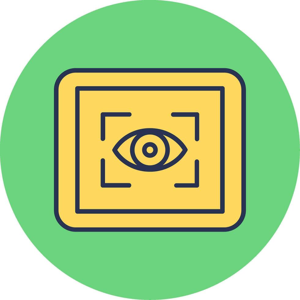 oog scanner vector icoon