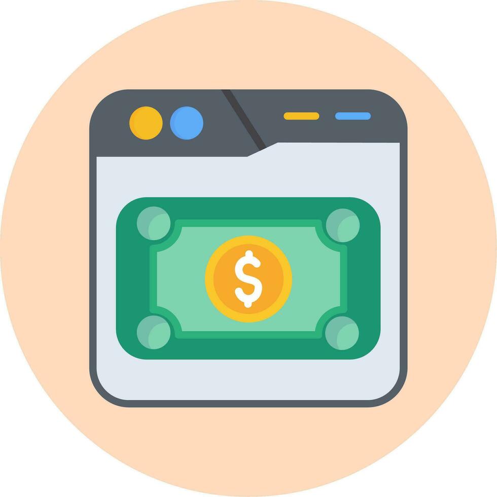 contant geld vector pictogram