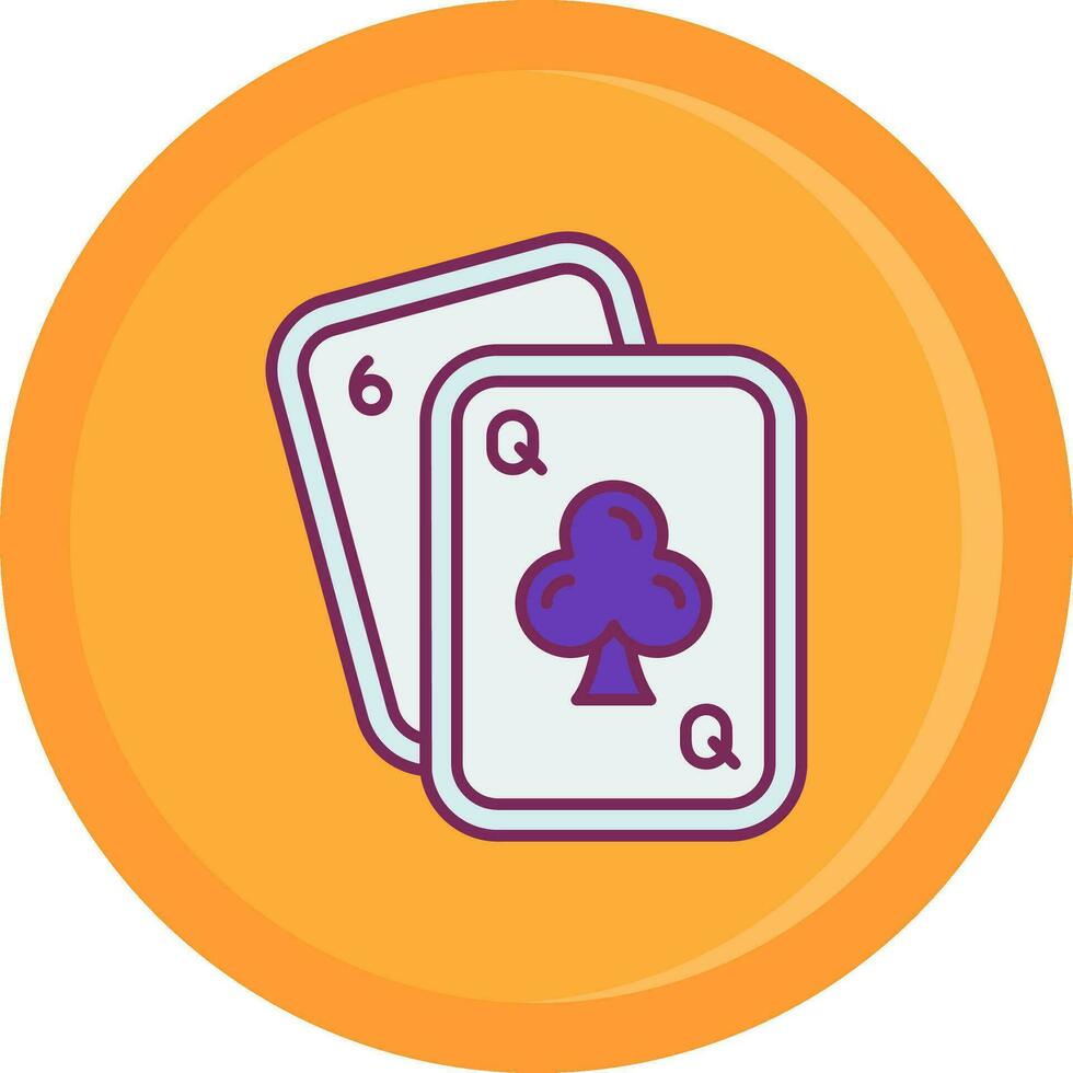 poker lijn gevulde icoon vector