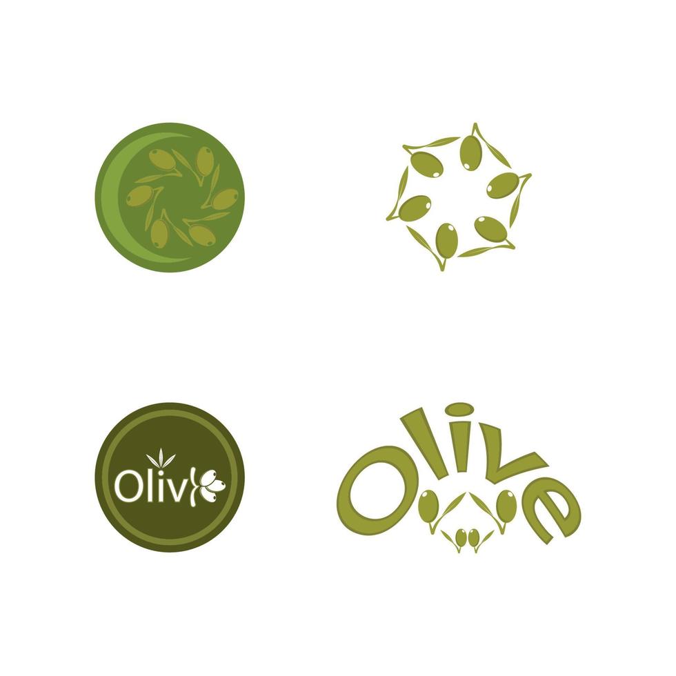 olijf pictogram vectorillustratie vector