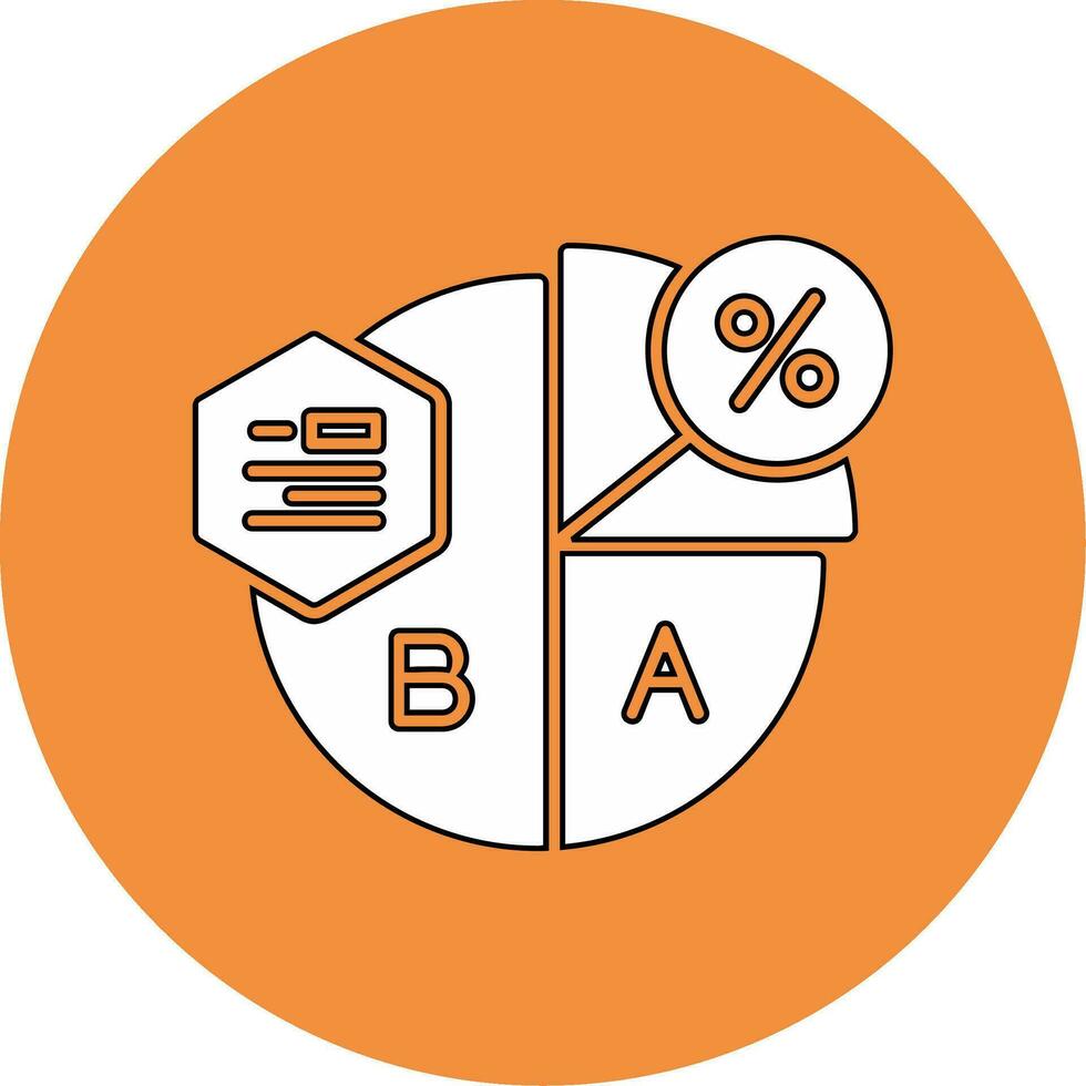 cirkeldiagram vector pictogram