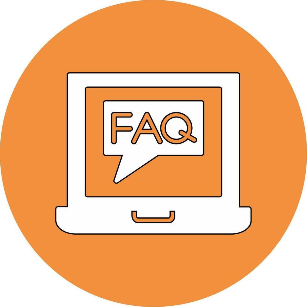 FAQ vector icoon