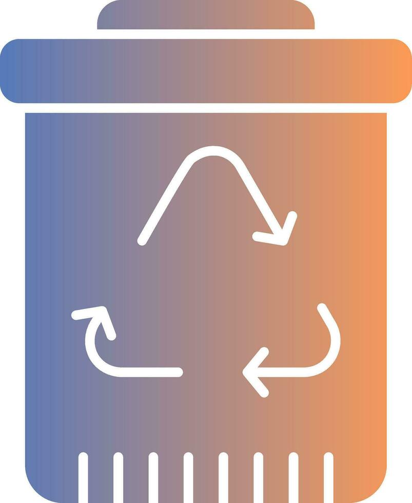 recycling verloop icoon vector