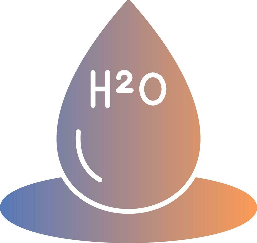 h2o helling icoon vector