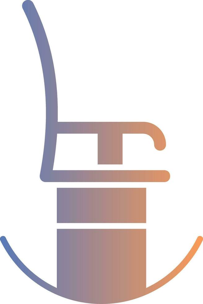 schommelstoel verloop icoon vector