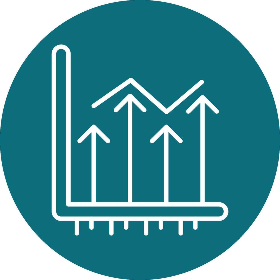 toenemen omhoog vector icoon