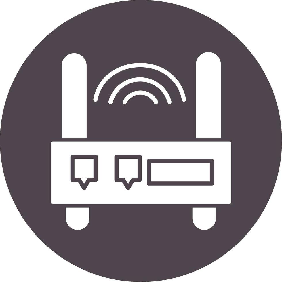 Wifi router vector icoon