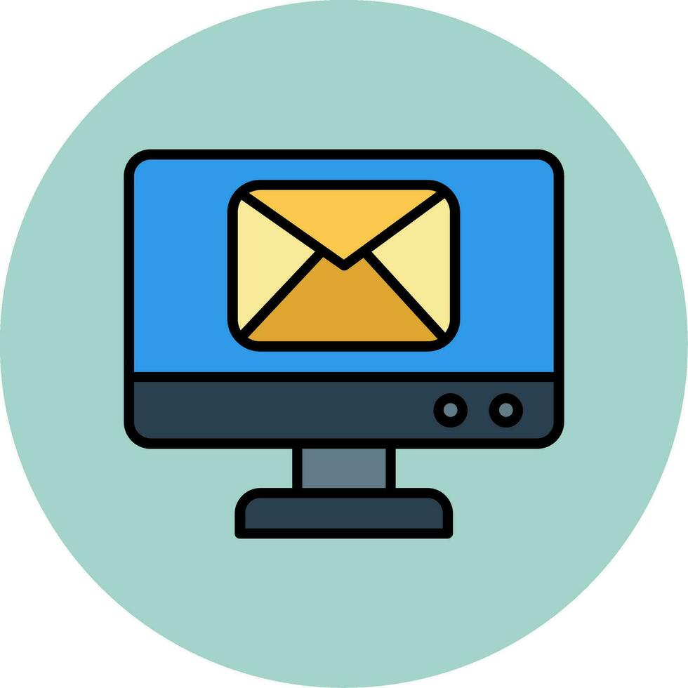 online e-mail vector icoon