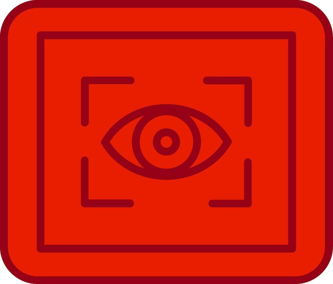 oog scanner vector icoon