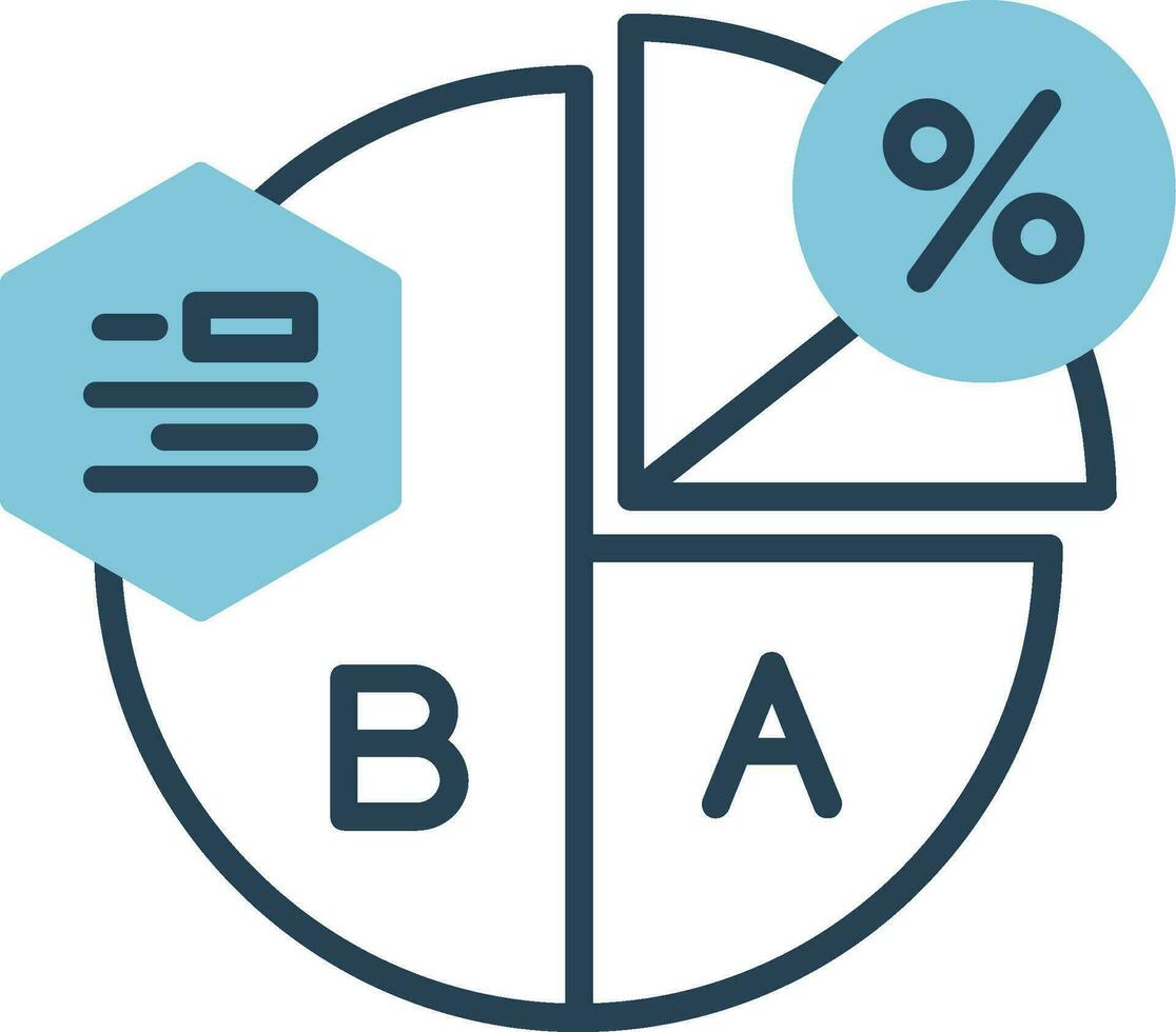 cirkeldiagram vector pictogram