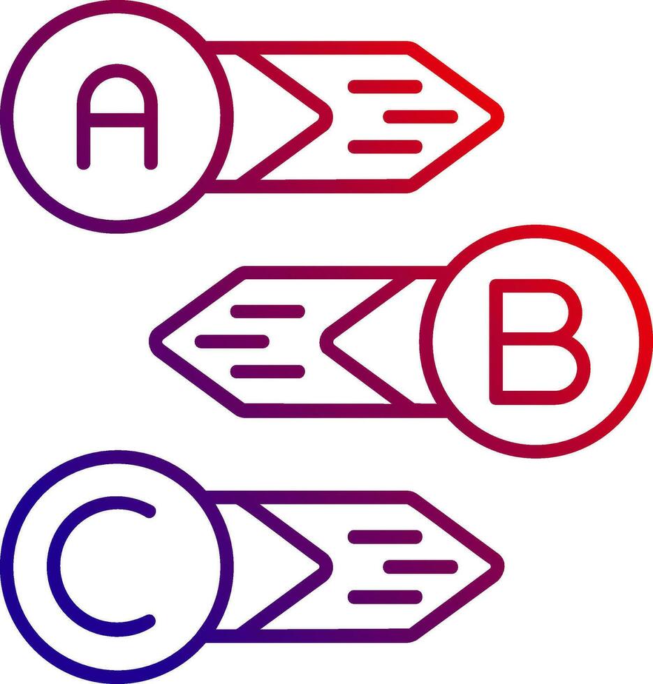 diagram lijn verloop icoon vector