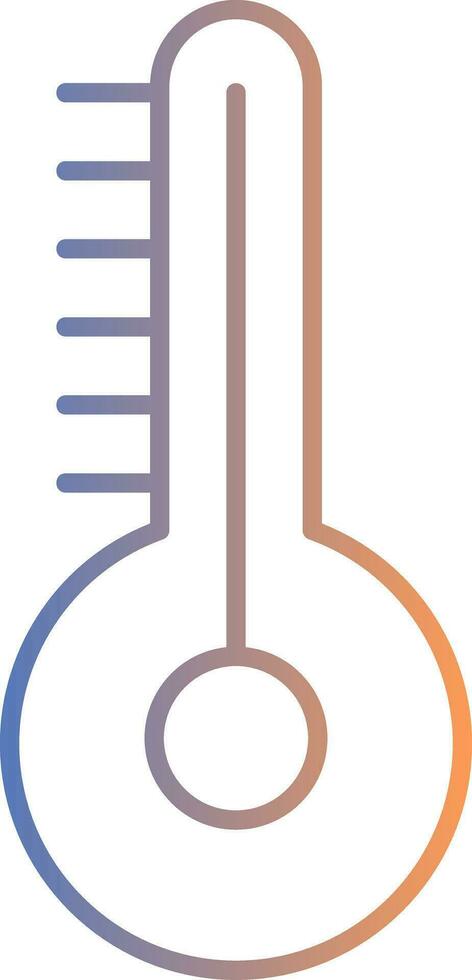 temperatuur lijn verloop icoon vector