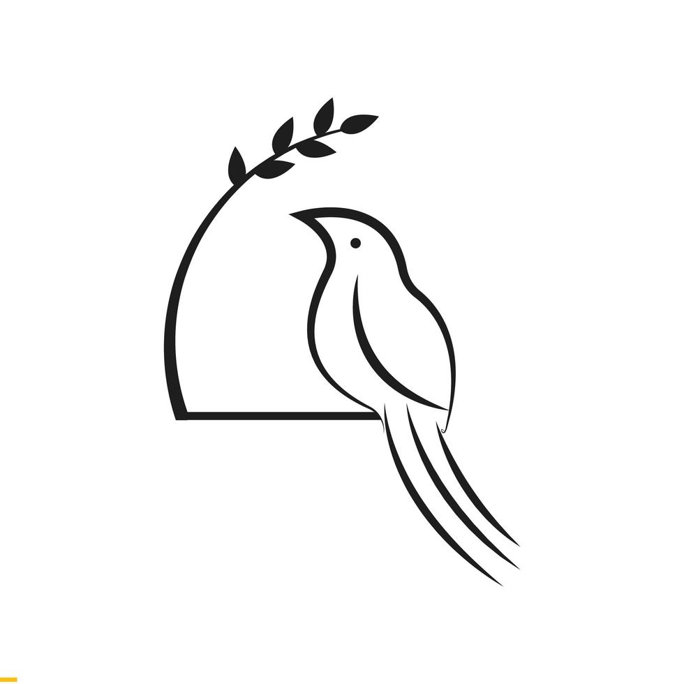 vogel creatief logo ontwerpsjabloon voor bedrijf en bedrijf vector