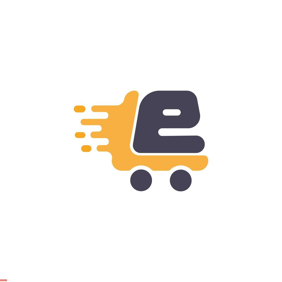 e-commerce boodschappentas logo voor bedrijf en bedrijf vector