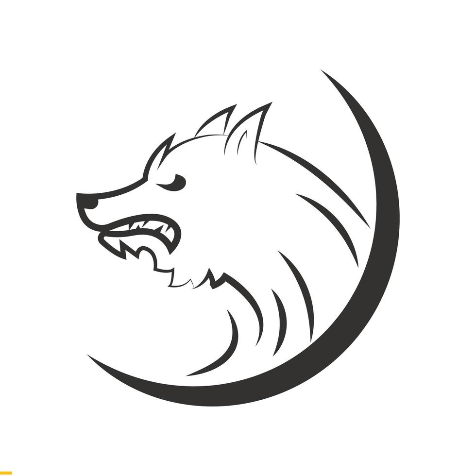 wolf lijn kunst vector logo ontwerp voor bedrijf en bedrijf