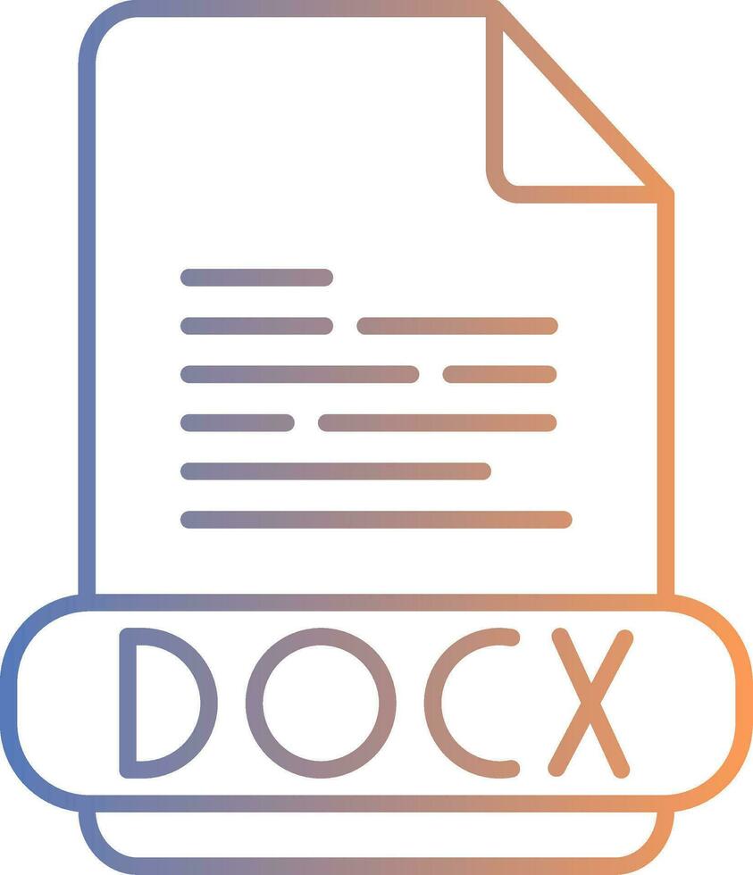 docx lijnverloop icoon vector