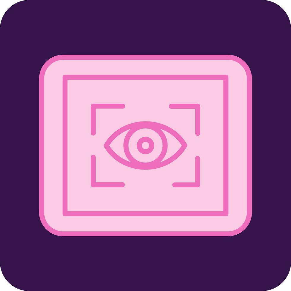 oog scanner vector icoon