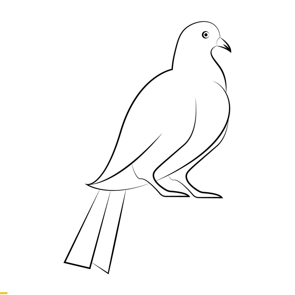 dove line art logo-ontwerp voor bedrijven en bedrijven vector