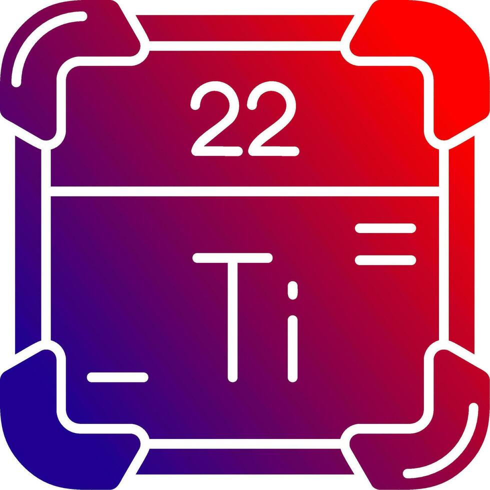 titanium solide helling icoon vector