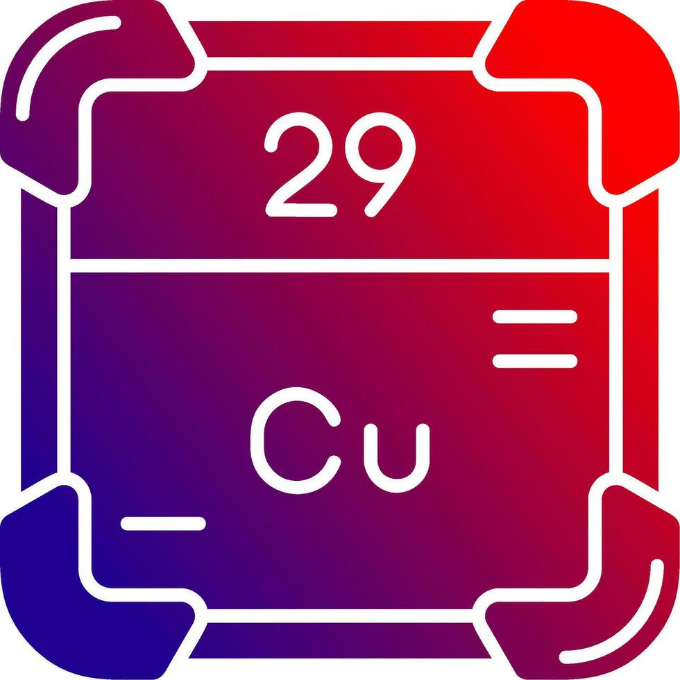 koper solide helling icoon vector