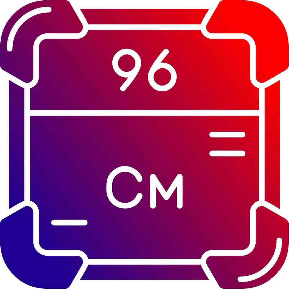 curium solide helling icoon vector