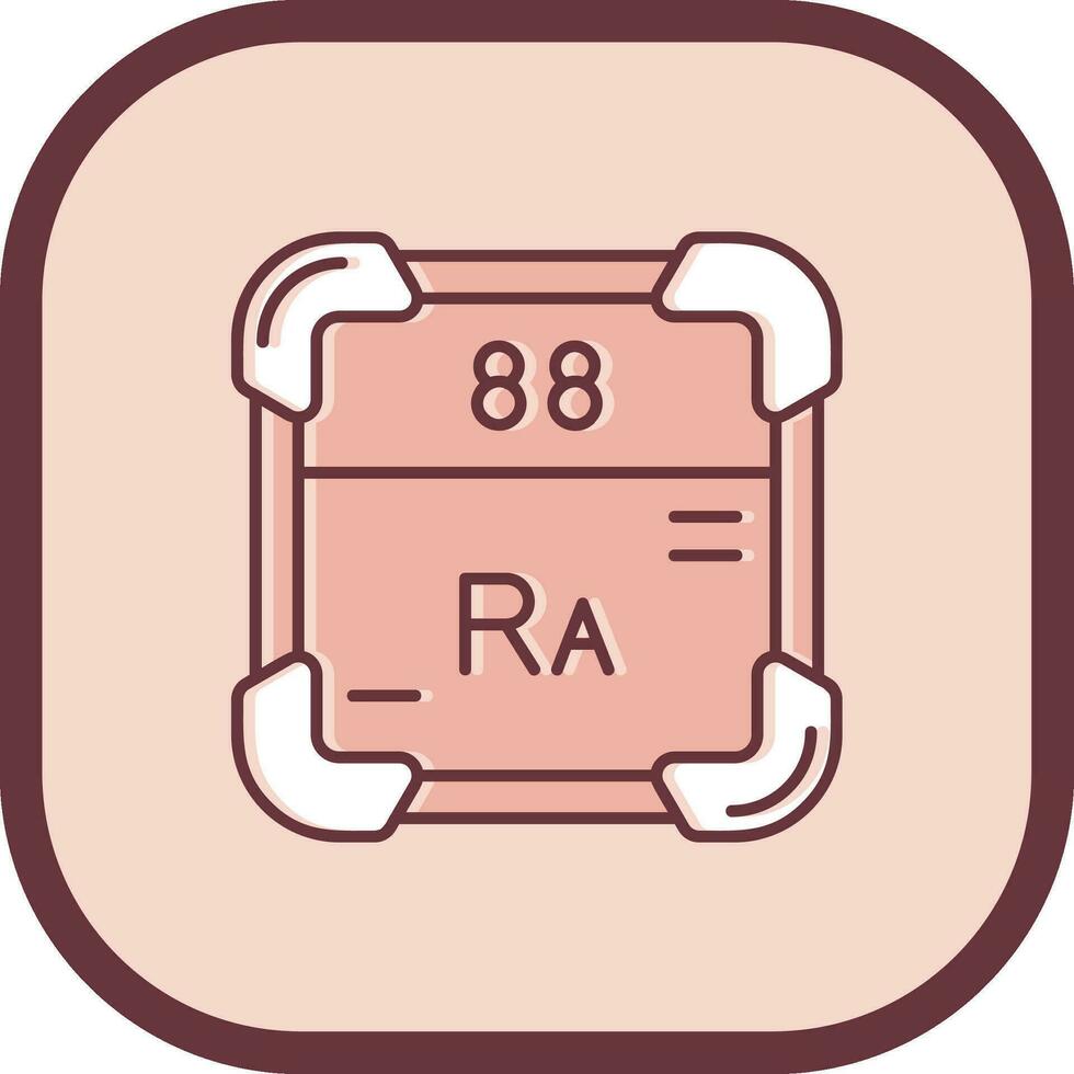 radium lijn gevulde gleed uit icoon vector