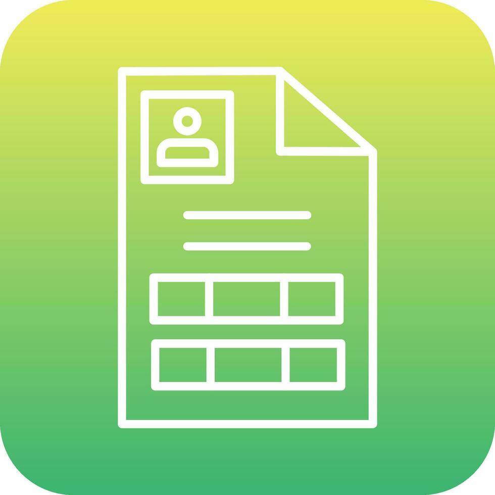 persoonlijk document vector icoon