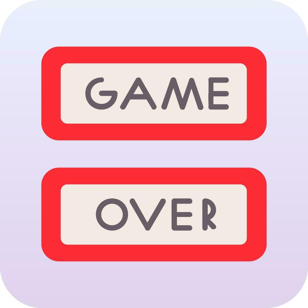 spel over- vector icoon