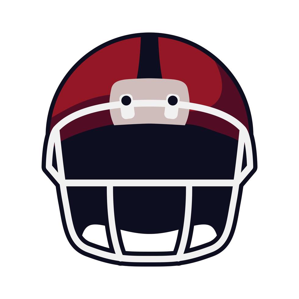 amerikaanse voetbal helm voorzijde vector