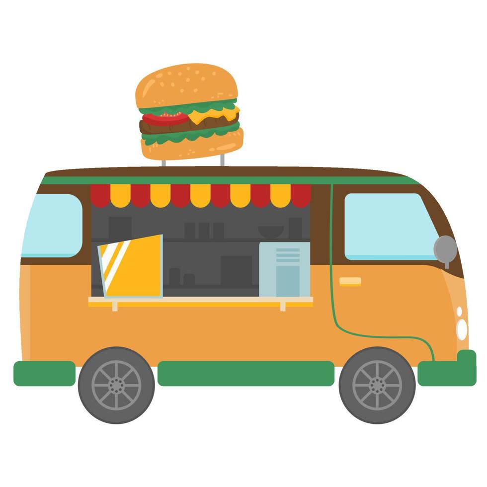 hamburger food truck vector ontwerp